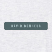 Stilvolle moderne Suchbegriffe | Blue Gray Iron-on Etiketten (Design 2)