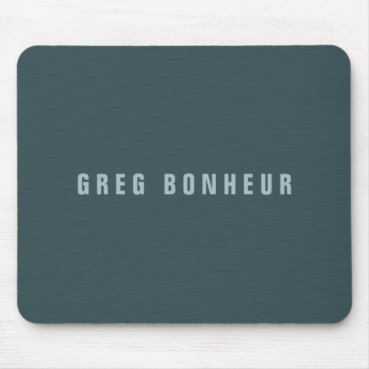 Stilvolle moderne Suchbegriffe | Blue Gray Mousepad (Vorne)