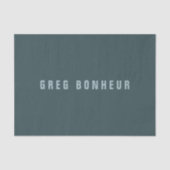 Stilvolle moderne Suchbegriffe | Blue Gray Seidenpapier (Vorderseite)