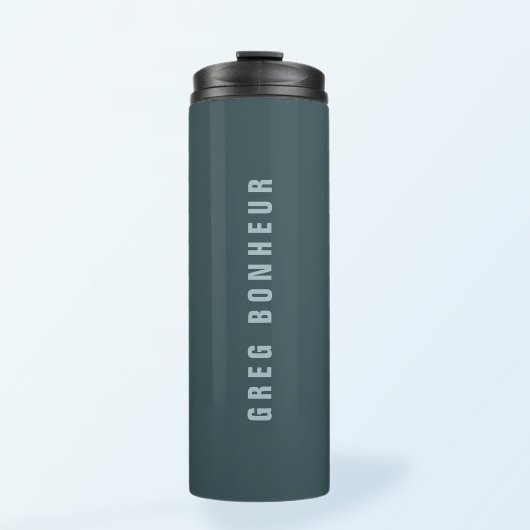Stilvolle moderne Suchbegriffe | Blue Gray Thermosbecher