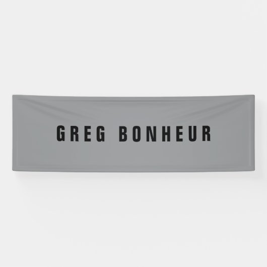 Stilvolle moderne Suchbegriffe | Grau und Schwarz Banner (Horizontal)