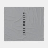 Stilvolle moderne Suchbegriffe | Grau und Schwarz Fleecedecke (Vorderseite (Horizontal))