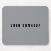 Stilvolle moderne Suchbegriffe | Grau und Schwarz Mousepad (Vorne)