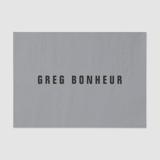 Stilvolle moderne Suchbegriffe | Grau und Schwarz Seidenpapier (Vorderseite)