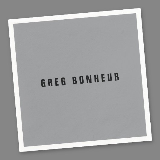 Stilvolle moderne Suchbegriffe | Grau und Schwarz Serviette