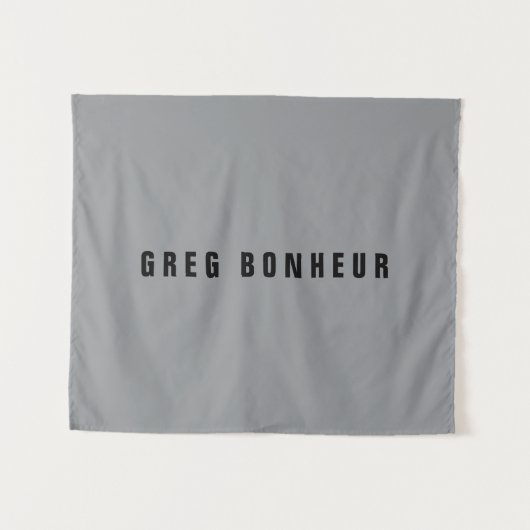 Stilvolle moderne Suchbegriffe | Grau und Schwarz Wandteppich (Vorderseite (Horizontal))