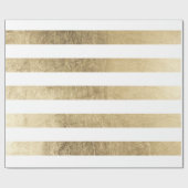 Stilvolle moderne trendy Imitatgoldfolienstreifen Geschenkpapier (Flach)