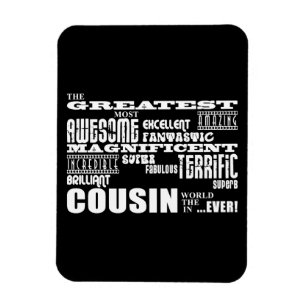 Stilvolle moderne u. Spaß-Cousins: Bestster Cousi Magnet