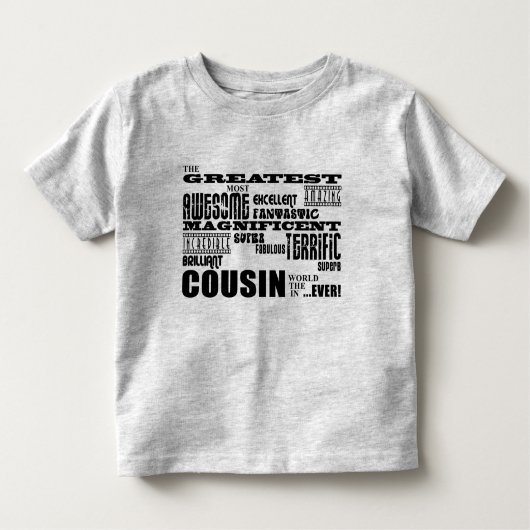 Stilvolle moderne u. Spaß-Cousins: Bestster Cousin Kleinkind T-shirt (Vorderseite)