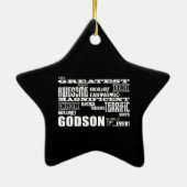 Stilvolle moderne u. Spaß-Patensöhne: Bestster Keramikornament (Hinten)