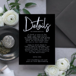 Stilvolle, moderne und bedienerfreundliche Premium Begleitkarte