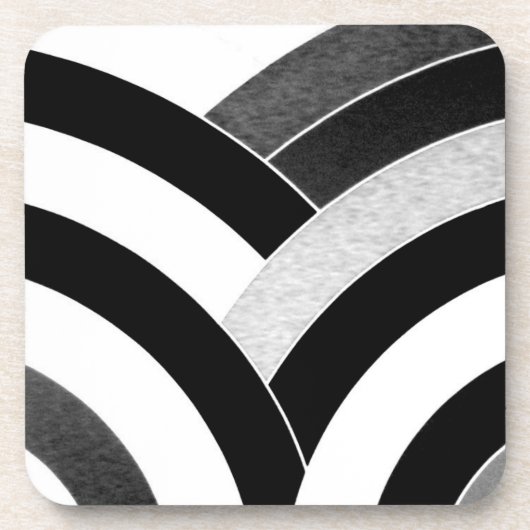 stilvolle, moderne und schicke Chevrons Getränkeuntersetzer (Vorderseite)