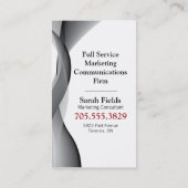 Stilvolle moderne visitenkarte (Rückseite)