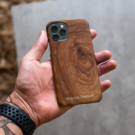 Stilvolle, moderne Wood iPhone Case Hülle