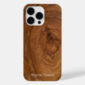 Stilvolle, moderne Wood iPhone Case iPhone Hülle (Rückseite)
