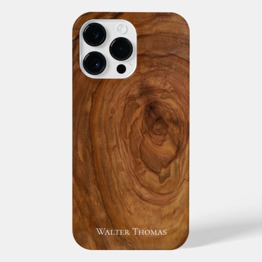 Stilvolle, moderne Wood iPhone Case iPhone Hülle (Rückseite)