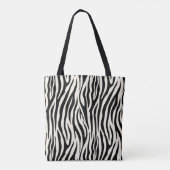 Stilvolle moderne Zebra Print Safari Tiermuster Tasche (Rückseite)