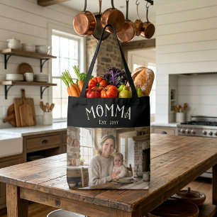 Stilvolle Mom Est Jahr Erstmalige Mom Foto Tasche