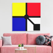 Stilvolle Mondrian Basic Colors Canva Leinwanddruck (Insitu (Wohnzimmer))