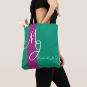 Stilvolle Mongram Text Design Shopping Bag Tasche (Von Nahem)