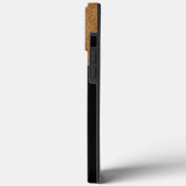 Stilvolle Monogram Black and Tan Background Elegan Case-Mate iPhone Hülle (Rückseite / Links)
