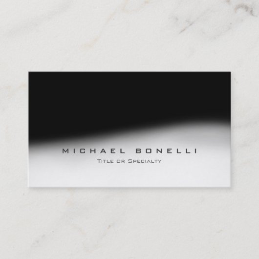 Stilvolle Monogram Black Gray Trendy Business Card Visitenkarte (Vorderseite)