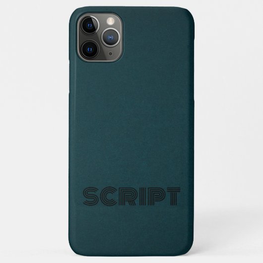 Stilvolle Monogram Dark Green Script Case-Mate iPhone Hülle (Rückseite)