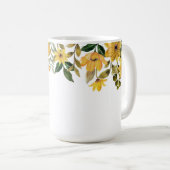 Stilvolle Monogram, gelb Kaffeetasse (VorderseiteRechts)