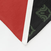 Stilvolle MONOGRAM Geometric | Panafrikanische Far Fleecedecke (Ecke)