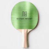 Stilvolle Monogram Green Tischtennis Schläger (Vorderseite)