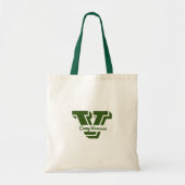 Stilvolle Monogram Initial Camp Bach Green Tragetasche (Vorne)