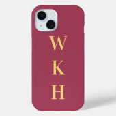 Stilvolle Monogram-Initials Case-Mate iPhone Hülle (Rückseite)