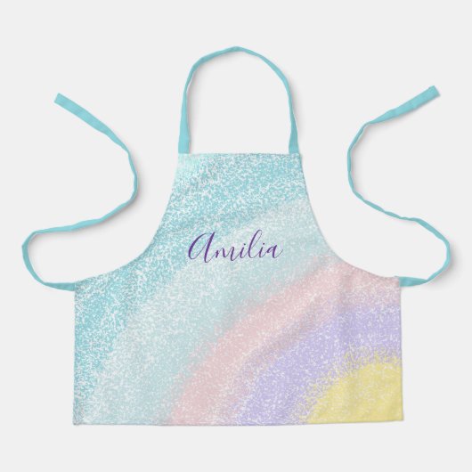 Stilvolle Monogram-Kinder Schürze (Vorderseite)