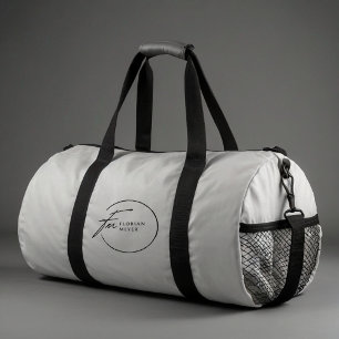 Stilvolle Monogram Minimalistisch Duffle Bag