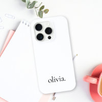 Stilvolle Monogram Moderne Minimalistische Weiße B