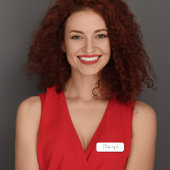 Stilvolle Monogram Moderne Minimalistische White S Namensschild