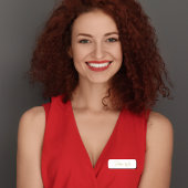 Stilvolle Monogram Moderne Minimalistische White S Namensschild