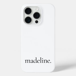 Stilvolle Monogram Moderner Minimalistischer Name Case-Mate iPhone Hülle