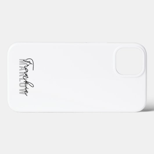 Stilvolle Monogram Modernes Script Minimalistisch Case-Mate iPhone Hülle (Rückseite (Horizontal))