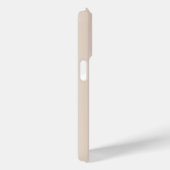 Stilvolle Monogram Name Beige Moderne Minimalistis Case-Mate iPhone Hülle (Rückseite / Rechts)