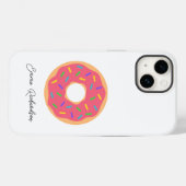 Stilvolle Monogram Name Script Simple Modern Donut Case-Mate iPhone Hülle (Rückseite (Horizontal))