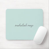 Stilvolle Monogram Ocean Spray Moderne Schrift Mousepad (Mit Mouse)