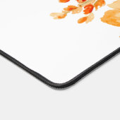 Stilvolle Monogram Pink Aquarellblume Schreibtischunterlage (Ecke)