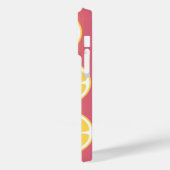 Stilvolle Monogram, rosa und gelb Case-Mate iPhone Hülle (Rückseite / Links)