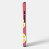 Stilvolle Monogram, rosa und gelb Case-Mate iPhone Hülle (Rückseite / Links)