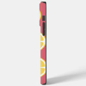 Stilvolle Monogram, rosa und gelb Case-Mate iPhone Hülle (Rückseite / Links)