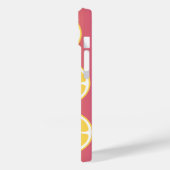 Stilvolle Monogram, rosa und gelb Case-Mate iPhone Hülle (Rückseite / Links)