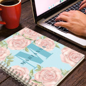 Stilvolle Monogram Simple Calligraphy Typografy Notizblock