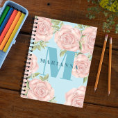 Stilvolle Monogram Simple Calligraphy Typografy Notizblock