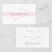 Stilvolle Monogram Simple Design Luxury Moderne Sc Visitenkarte (Vorne/Hinten)